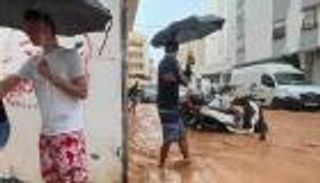 إنذار أحمر من أمطار غزيرة في شرق إسبانيا