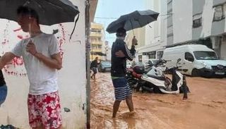 أمطار غزيرة في شرق إسبانيا