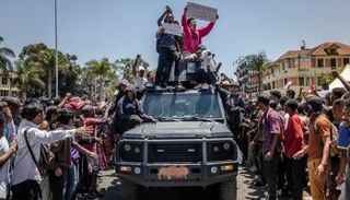 متظاهرون في مدغشقر