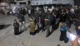 صورة من مقطع فيديو لعمليات الإعدام في غزة