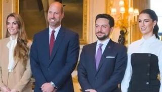 الأمير الحسين والأميرة رجوة والأمير ويليام وكيت ميدلتون