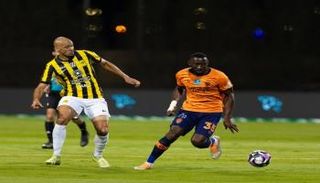 من مباراة الفيحاء والاتحاد 