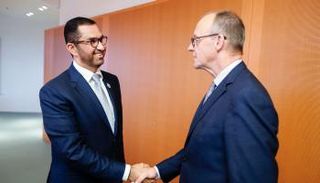 د. سلطان الجابر  والمستشار الألماني