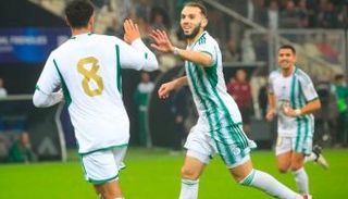 أمين غويري مهاجم منتخب الجزائر