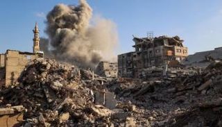 قصف إسرائيلي على مخيم البريج في غزة