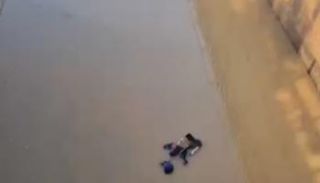 امرأة جرفتها السيول في تركيا