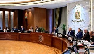جانب من اجتماع مجلس الوزراء المصري اليوم