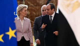 الرئيس المصري عبد الفتاح السيسي، ورئيسة المفوضية الأوروبية، أورسولا فون ديرلاين