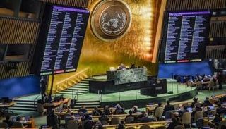 جلسة الجمعية العامة للأمم المتحدة