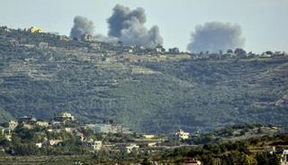 آثار ضربات في جنوب لبنان