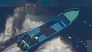 قارب وجهت له أمريكا ضربة في الكاريبي