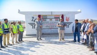 افتتاح المرحلة الأولى من طريق الشيخ محمد بن زايد في تعز
