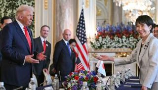 استقبال رئيسة وزراء اليابان لترامب