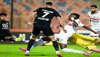 من مباراة الزمالك والبنك الأهلي