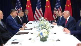 جانب من لقاء ترامب وشي 