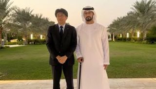 الشيخ زايد بن حمدان بن زايد آل نهيان وماساهيرو كيهارا - وام