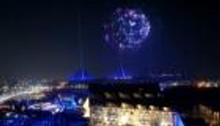 افتتاح المتحف المصري الكبير.. مجسمات ضوئية فرعونية تزين السماء (فيديو)