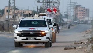 موكب للصليب الأحمر في قطاع غزة- أرشيفية