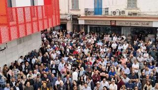 صورة من الاضراب