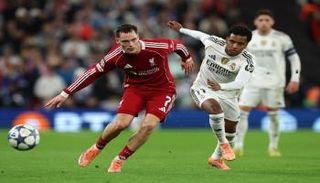 رودريغو في مباراة ريال مدريد ضد ليفربول