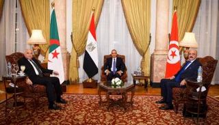 اجتماع سابق لوزراء خارجية مصر والجزائر وتونس