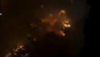 حريق سيارة بمدينة نيويورك