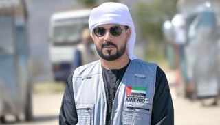 رئيس فريق الإغاثة الإماراتية حمود العفاري