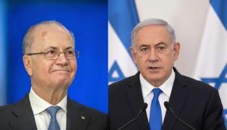 رئيس وزراء فلسطين ونظيره الإسرائيلي - مولدة بالذكاء الاصطناعي