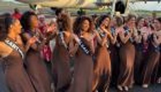 كرنفال على مدرج الطائرات.. ملكات جمال فرنسا 2026 يصلن إلى المارتينيك