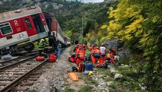 اصطدام قطارين في سلوفاكيا - أرشيفية