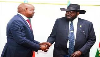  سلفا كير  ونائبه بنيامين بول ميل 