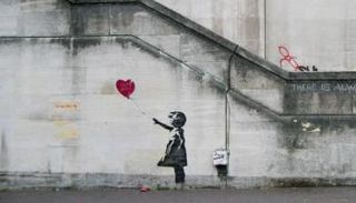 لوحة بانكسي «فتاة مع بالون»