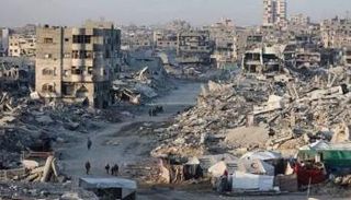 جانب من الدمار في قطاع غزة