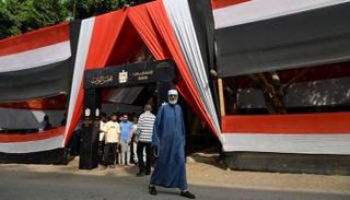 إحدى اللجان الانتخابية بمصر - أ.ف.ب