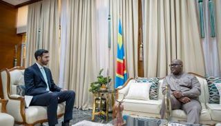 الشيخ شخبوط بن نهيان آل نهيان مع رئيس الكونغو