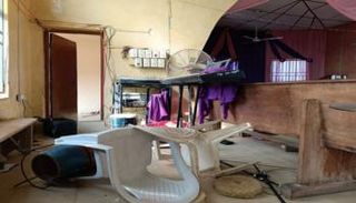 آثار الهجوم على الكنيسة