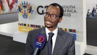 جانب من لقاء «العين الإخبارية» مع نائب وزير المالية في جنوب أفريقيا