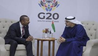 لقاء ولي عهد أبوظبي ورئيس وزراء إثيوبيا على هامش أعمال G20