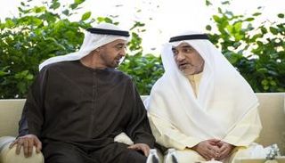 الشيخ محمد بن زايد آل نهيان رئيس دولة الإمارات ووزير الداخلية الكويتي