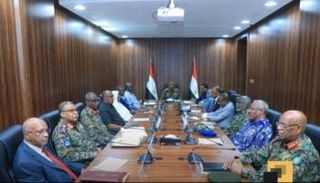 جانب من اجتماع مجلس الأمن والدفاع لحكومة بورتسودان