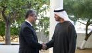 رئيس دولة الإمارات يستقبل رئيس حكومة إقليم كردستان العراق