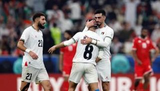 من مباراة فلسطين وتونس