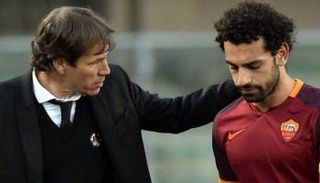 رودي غارسيا ومحمد صلاح في روما