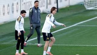 خوان مارتينيز في تدريبات ريال مدريد