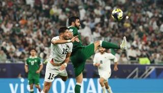 من مباراة فلسطين وسوريا في كأس العرب