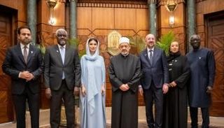 شيخ الأزهر يلتقي لجنة تحكيم جائزة زايد للأخوّة الإنسانية