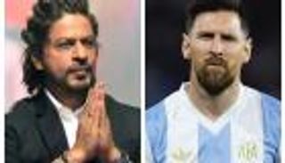 شاروخان يلتقي ميسي في الهند