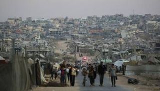 نازحون في قطاع غزة - أرشيفية