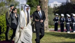 محمد بن زايد ورئيس قبرص