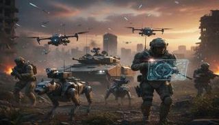 الذكاء الاصطناعي في الميدان - الصورة مصممة بالذكاء الاصطناعي